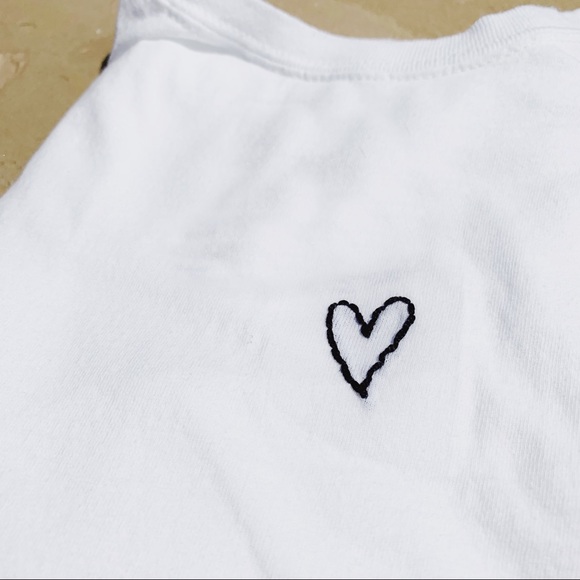 Embroidered “Heart” Handmade Tee - Picture 5 of 7